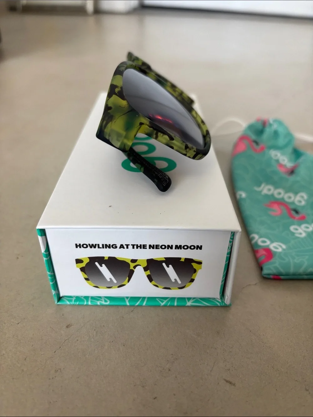 Goodr Limited Edition “Howling at the Neon Moon” Large Frame Polarized Sunglass